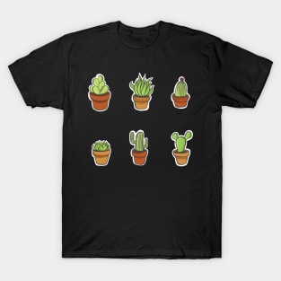 Cacti sticker set T-Shirt